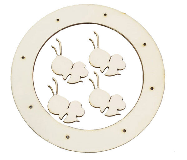 Motivi in legno Anello Ape cm 26x9