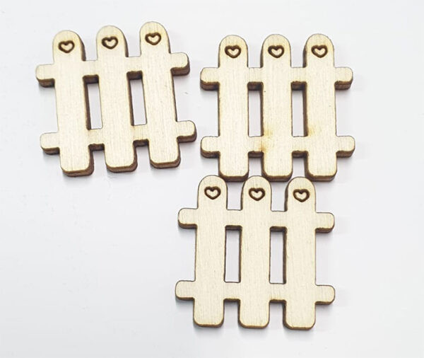 Bottoncini il legno Staccionata cm 3 (bl 5 pz)