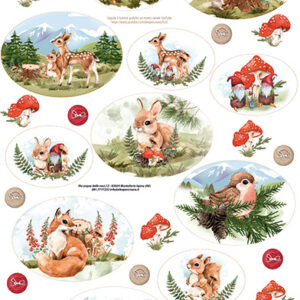 Pannello animali del bosco