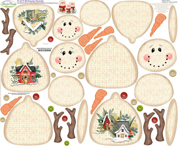Pannello Frosty Family  MEDIO cm 80x80