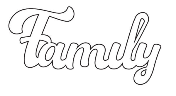 Motivi in Feltro Family cm 7x15