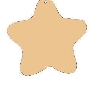 Sagoma Stella in legno cm 13