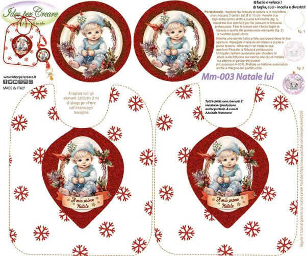 Pannello Bavaglini Natale LUI