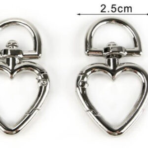 Accessori Chusura a cuore cm 2,5 x 4 (blister 2 pz)