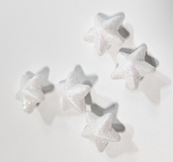 Stelle iridescenti polistirolo cm 2 bl 10 pz