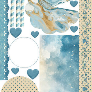 Pannello cm 50x70 Carosello Blu