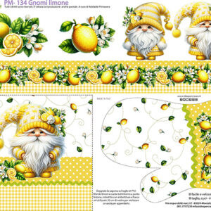Pannello cm 40x50 Gnomo Limone