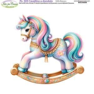 Pannello cm 25x25 Cavallo a Dondolo