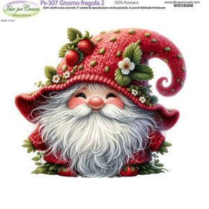 Pannello cm 25x25 Gnomo Fragola 2