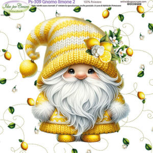 Pannello cm 25x25 Gnomo Limone 2