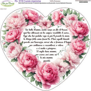 Pannello cm 25x25 Cuore di Mamma