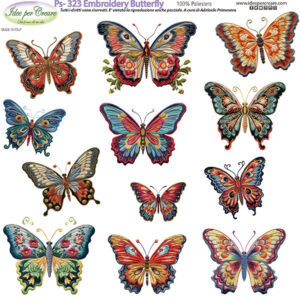 Pannello cm 25x25 Embroidery Butterfly