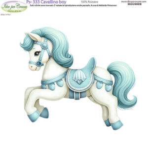 Pannello cm 25x25 Cavallino boy