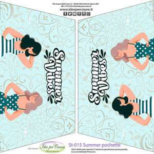 Tessuto resinato Pochette Summer Vibes