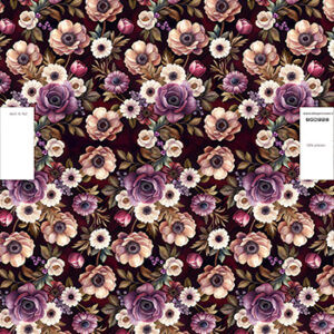 Tessuto resinato Borsa Anemone