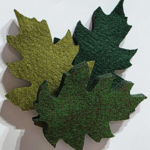 Foglie 9x7 assortite (blister 15 pz) (3 colori x5 foglie)