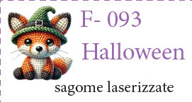 Motivi in Feltro Sagome Halloween crochet per P-420