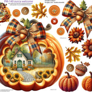 Pannello cm 40x50 Zucca Welcome