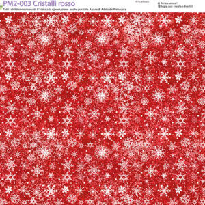 Pannello cm 40x50 Cristalli rossi