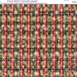 Pannello cm 40x50 Fondo Cristalli plaid