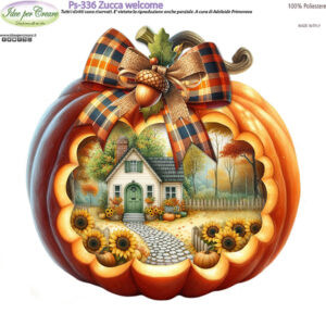 Pannello cm 25x25 Zucca Welcome