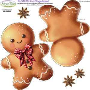 Pannello cm 25x25 Omino Ginger