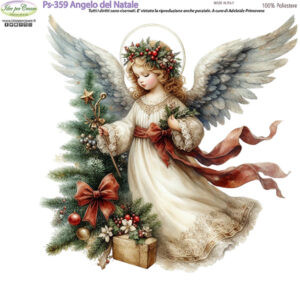 Pannello cm 25x25 Angelo del Natale