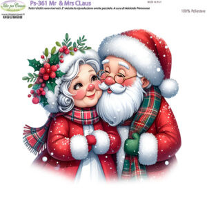 Pannello cm 25x25 Mr & Mrs Claus