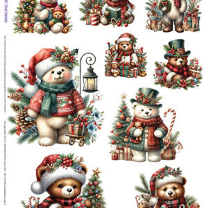 Carta Riso Orsi Natale