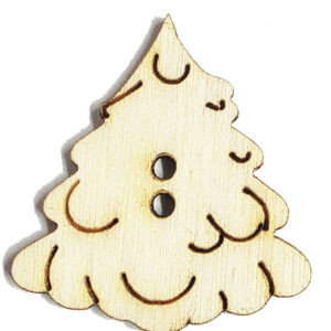 Bottoncini il legno Abete cm 3 (bl 5 pz)