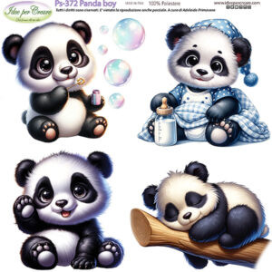 Pannello cm 25x25 Panda Boy