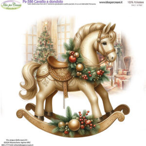 Pannello cm 25x25 Cavallo a dondolo