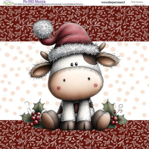 Pannello cm 25x25 Mucca