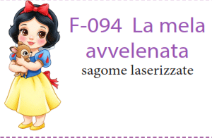 Motivi in Feltro Sagome Mela avvelenata per P-444