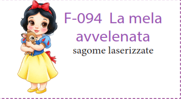 Motivi in Feltro Sagome Mela avvelenata per P-444