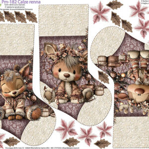 Pannello cm 40x50 Calze cm 30 Rosa Antico