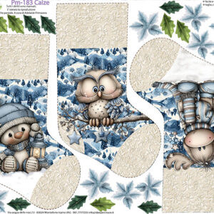 Pannello cm 40x50 Calze cm 30 Celesti