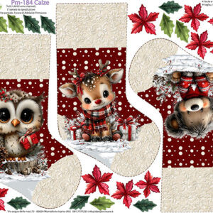 Pannello cm 40x50 Calze cm 30 Rosse