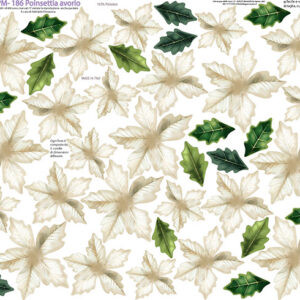 Pannello cm 40x50 poinsettia Avorio