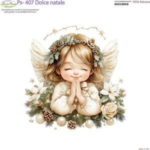 Pannello cm 25x25 Angelo Dolce Natale