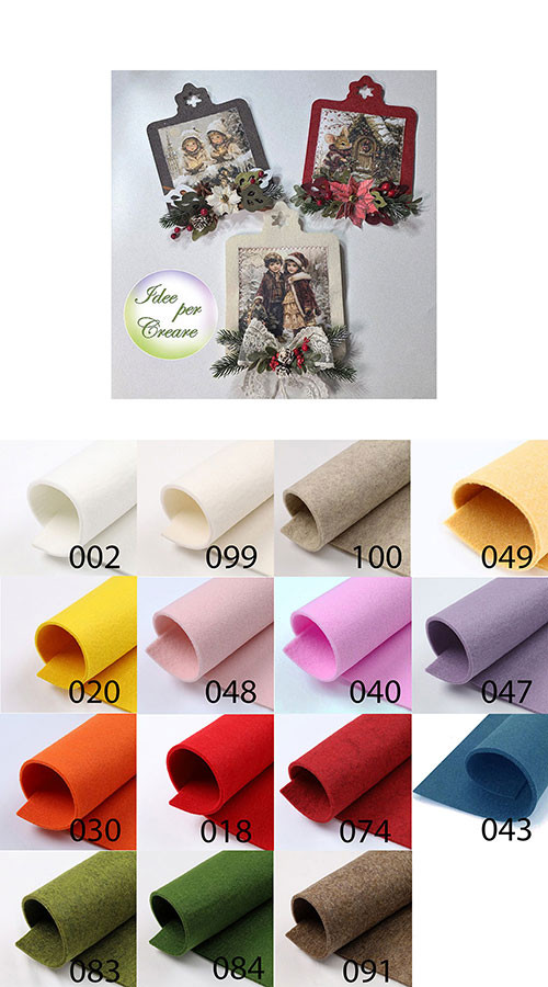 Tag in feltro cm 17x24