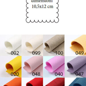 Tag in feltro smerlata cm 10,5x12