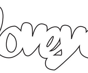 Scritte J love you cm 8x3