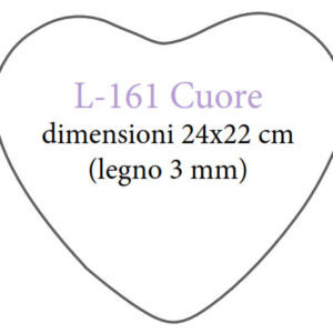 Sagoma Cuore cm 24x22