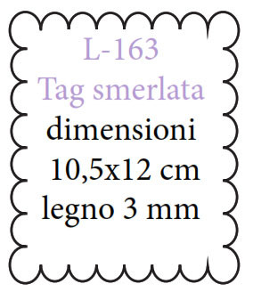 Tag smerlata cm 10,5x12