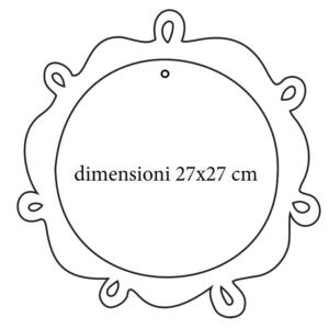 Sagoma Cerchio con gocce cm 27x27