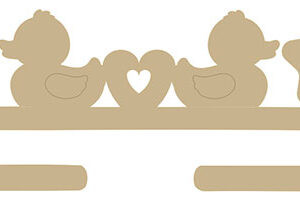 Motivi in legno stampellina Paperotto