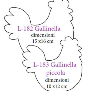 Sagoma Gallinella piccola cm 10x12