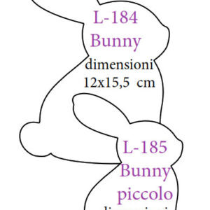 Sagoma Bunny piccolo cm 9x12