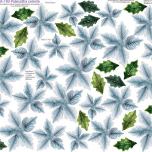 Pannello cm 40x50 poinsettia Celeste